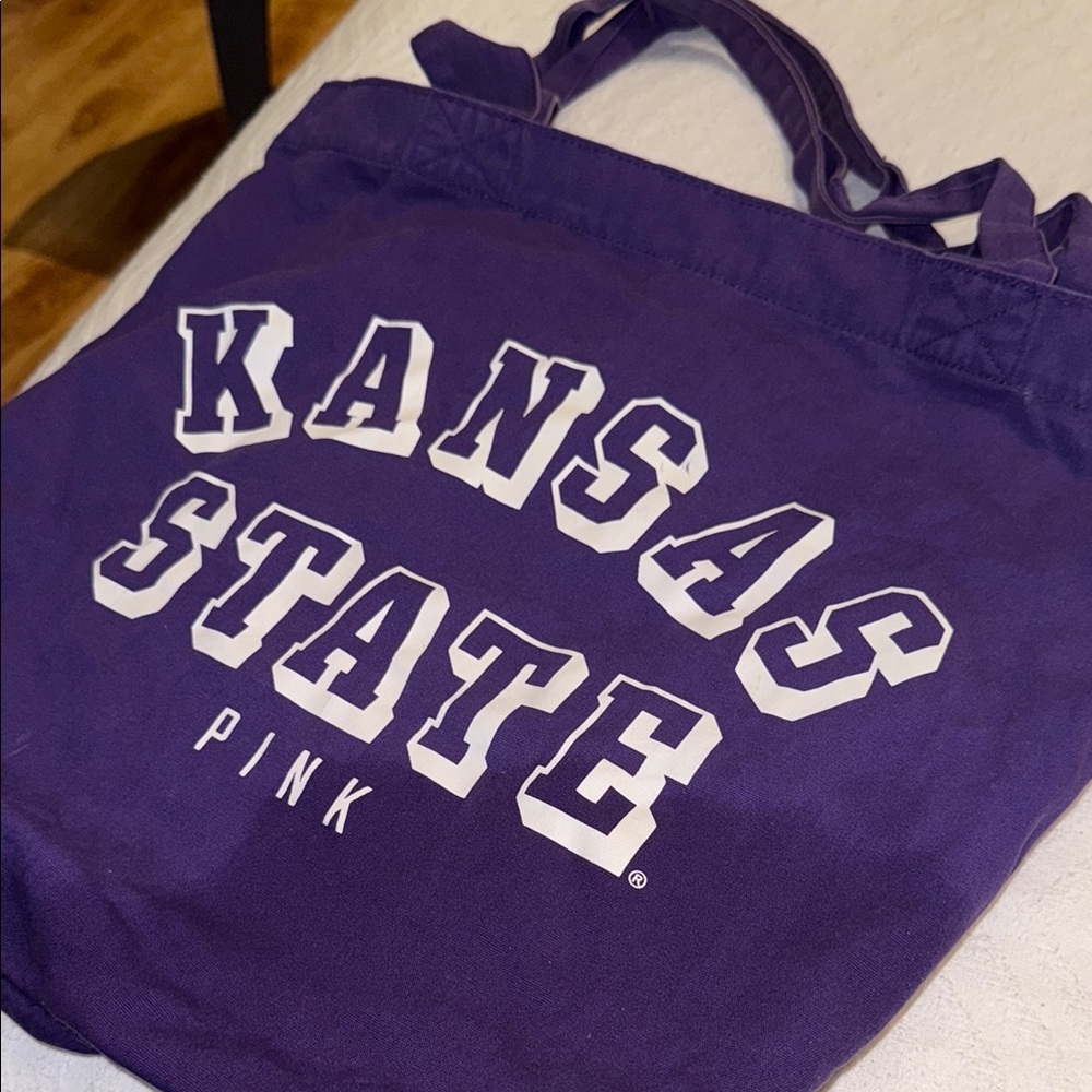 PINK Victoria's Secret Kansas State Purple Tote Bag